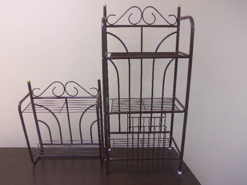 Brown Metal Bathroom Storage