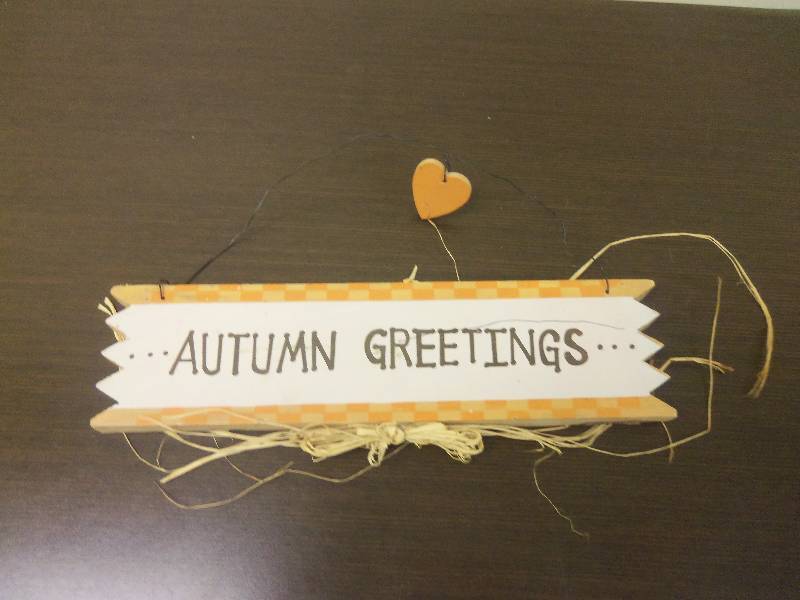 Autumn Greetings Sign