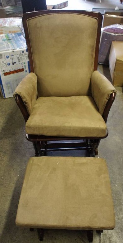 Delta Upholstered Glider & Ottoman