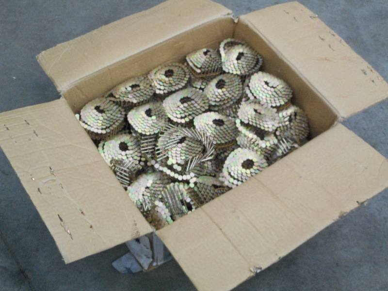 lot 30 image: Near Full Case Of Bostitch Coil Roo...