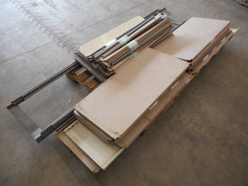 lot 45 image: Pallet Of Industrial Steel Shelving...