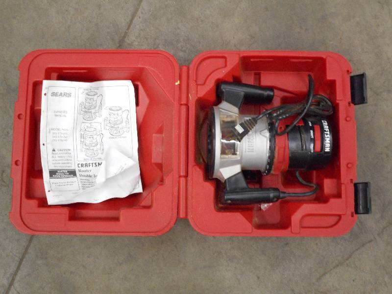 lot 98 image: Craftsman 25000RPM Router With Case...