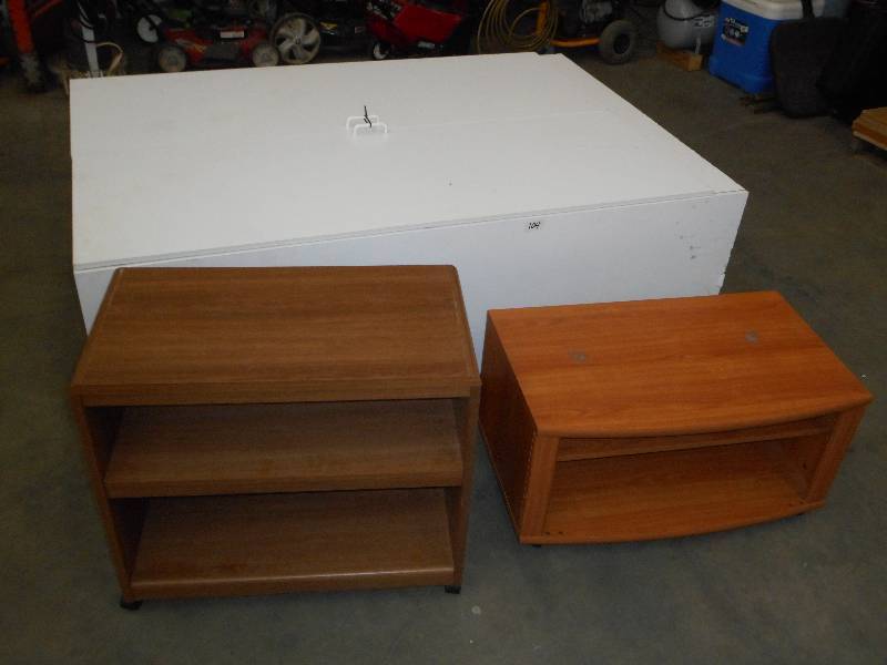 lot 104 image: Lot Of (1) Large Wooden Cabinet & (...