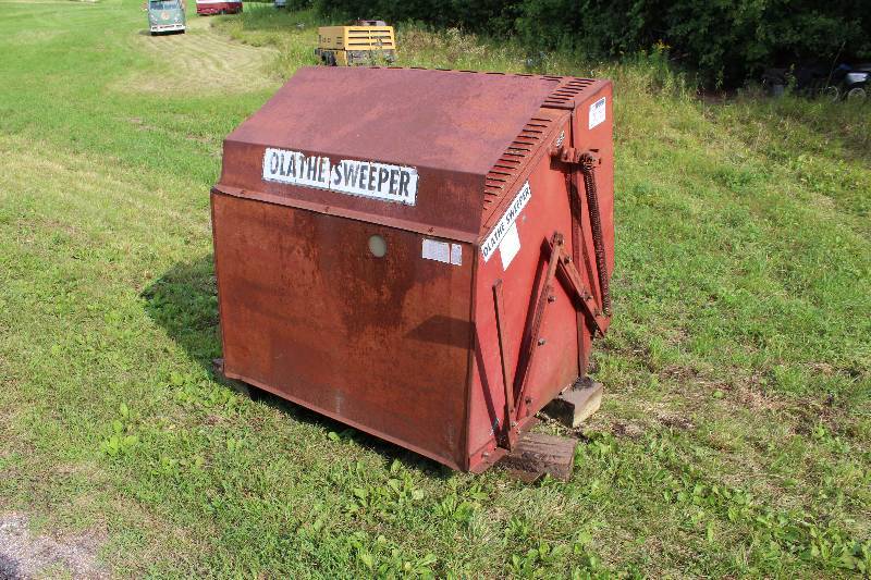 lot 20 image: Olathe Dumpster Sweeper Attachment For Olathe Aerator Performer 20 Attaches To Lot #23 49 x 48 x 52.