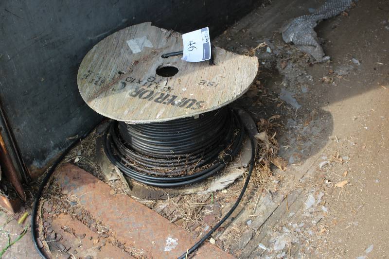 lot 46 image: Reel Of Phone Co-Axial Cable Black.