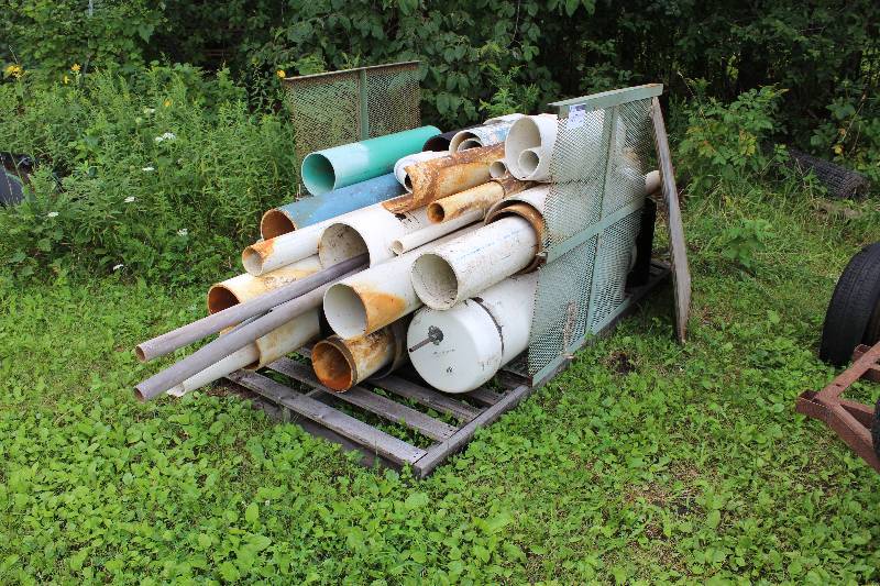 lot 47 image: Pallet Lot of PVC & Metal Pipe.