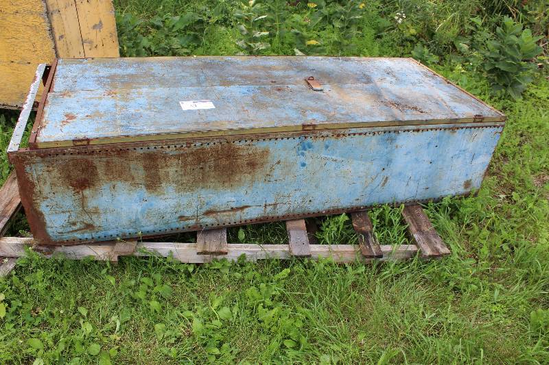 lot 31 image: Truck Bed Box  Storage Container wLifting Lid & Multiple Compartments 36 x 20 x 87.