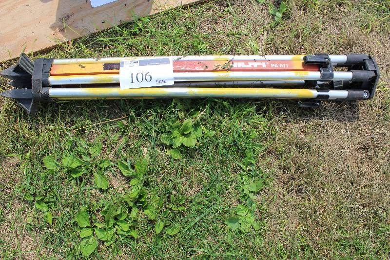 lot 106 image: Hilti PA911 Surveyor Tripod wFolding Legs & Platform.