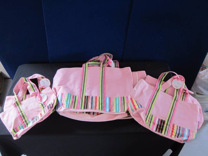 Pink Canvas Totes