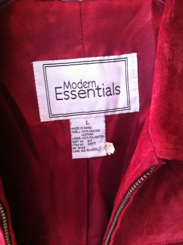 Womens Suede Leather Coat