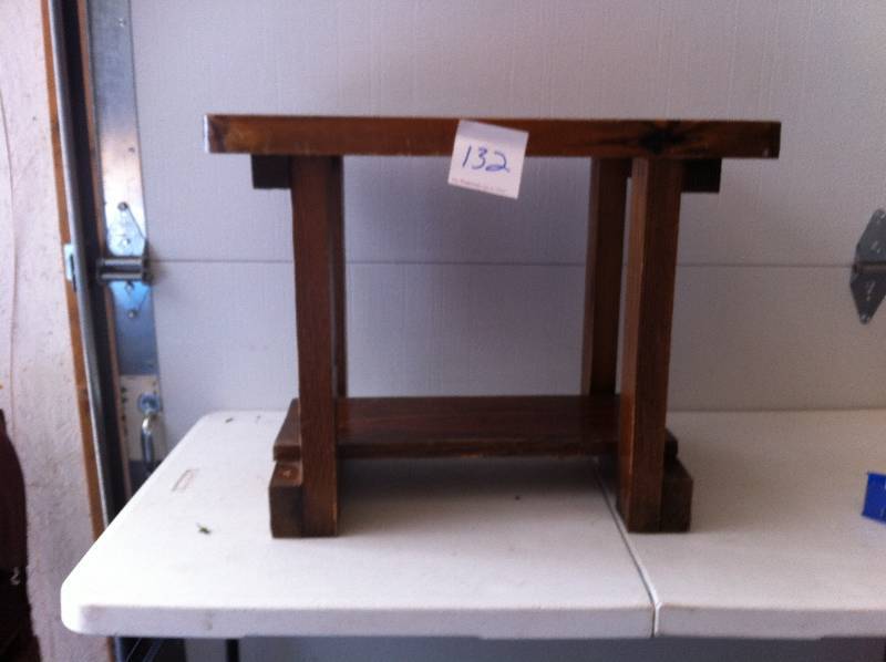 Shabby Pine End Table