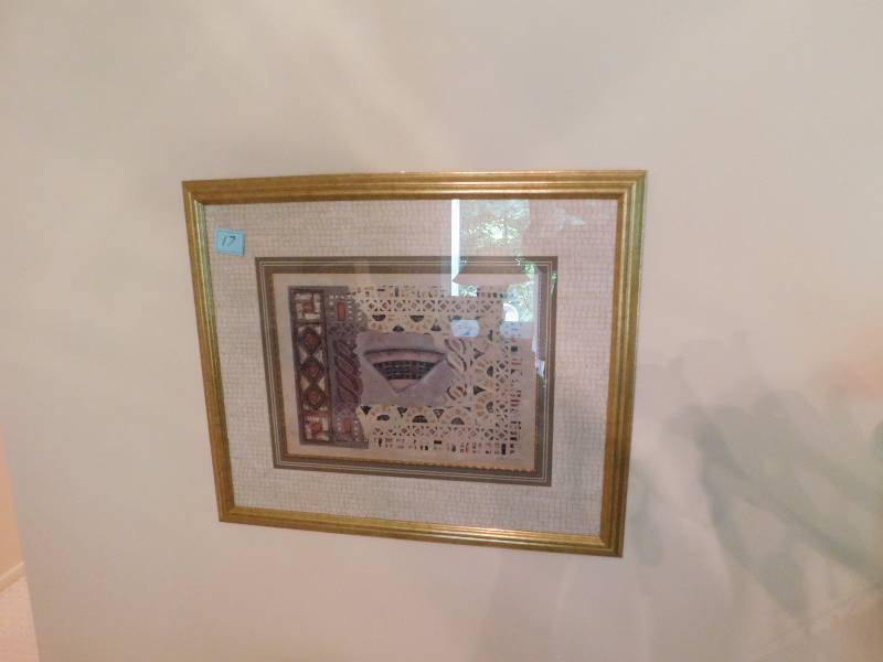 lot 17 image: Signed framed art look closely at photos or inspect.