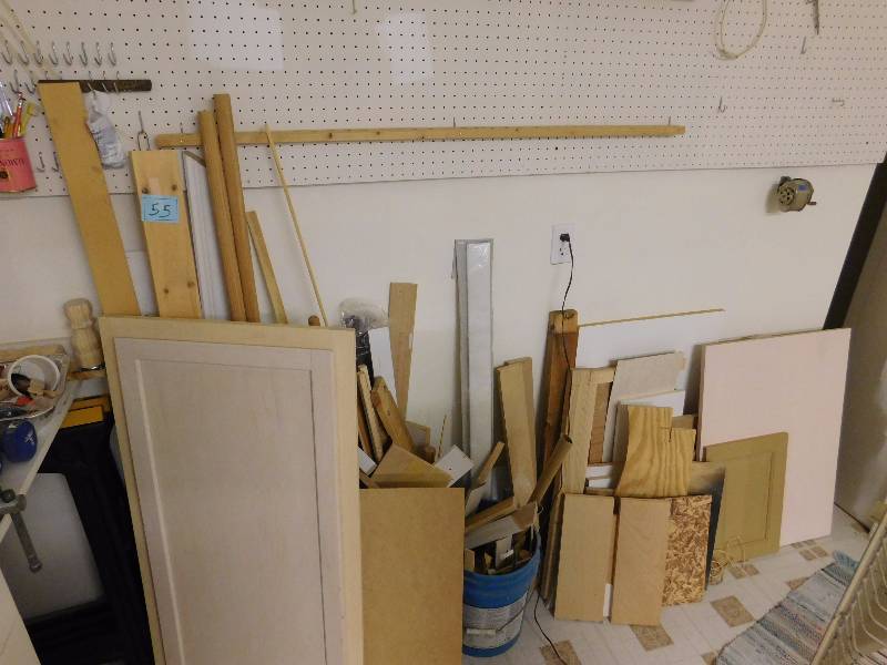 lot 55 image: misc wood shop pieces see photos and inspect