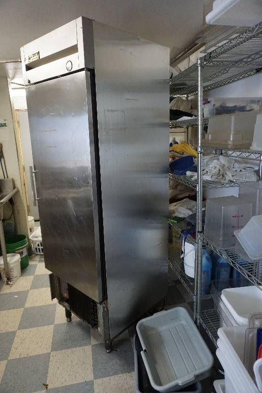 True Manufacturing Model T-23F Commercial Stainless Steel Upright Freezer