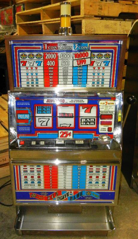 red white and blue 7 slot machines