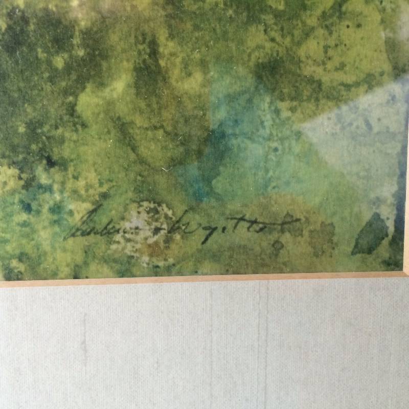 lot 025 image: Beautiful Edwin S Von Hamm Floral Print