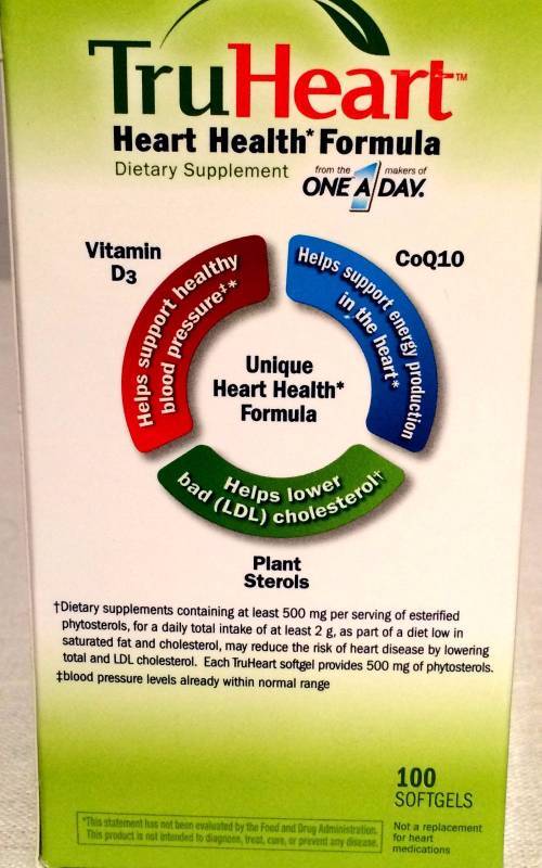 lot 031 image: 6 Boxes Bottles TruHeart Bayer 100 Softgels EXP DATE092016 Heart Health Formula Dietary Supplement Contains Phytosterols, Plant Sterols CoQ10 Vitamin D3 Co-Enzyme Q10
