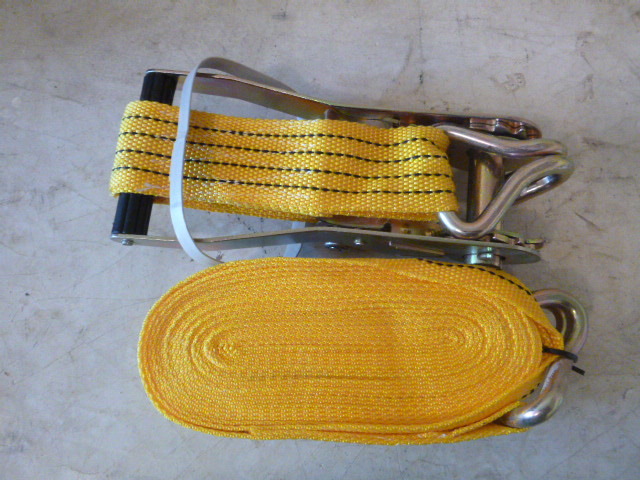 Ratchet Tie Down with J Hooks