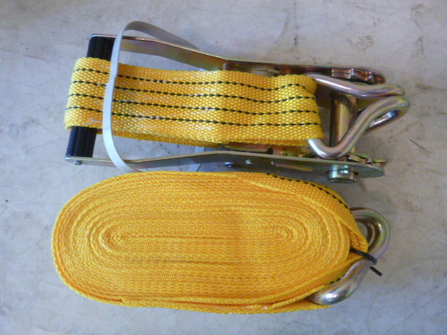 Ratchet Tie Down with J Hooks