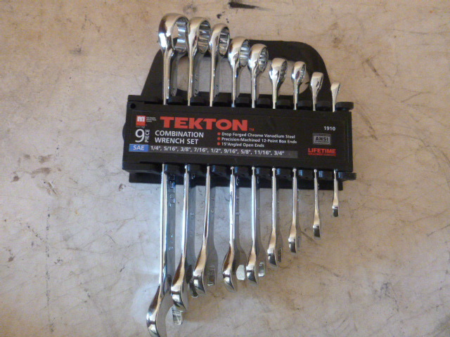 Tekton 9 Piece Combination Wrench Set