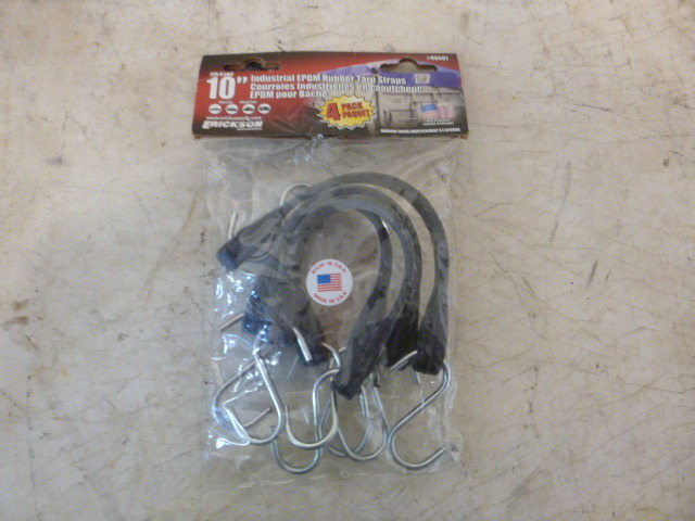 4 Industrial EPDM Rubber Tarp Straps