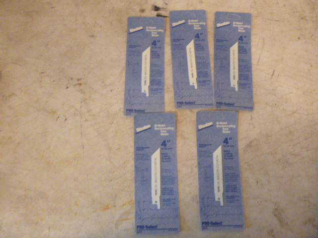 5 Disston Bi-Metal Reciprocating Saw Blades