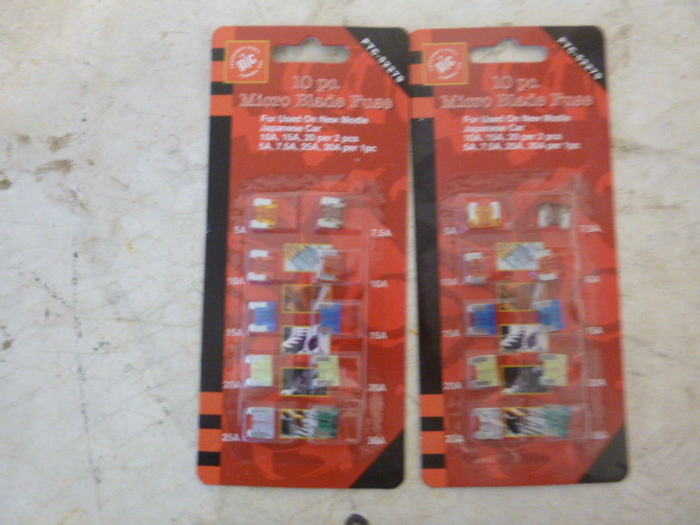 2 Packs 10 Piece Micro Blade Fuses