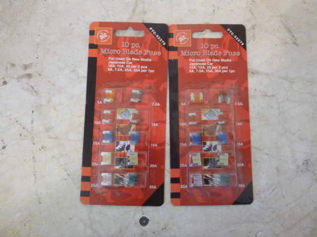 2 Packs 10 Piece Micro Blade Fuses