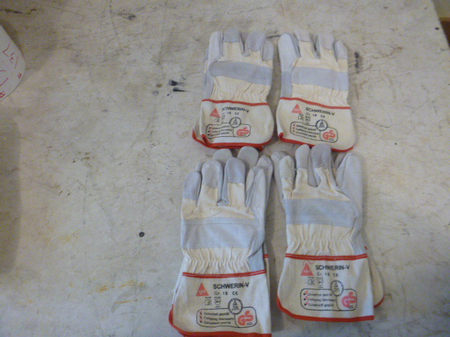 4 Pair of Leather and Cloth Gloves