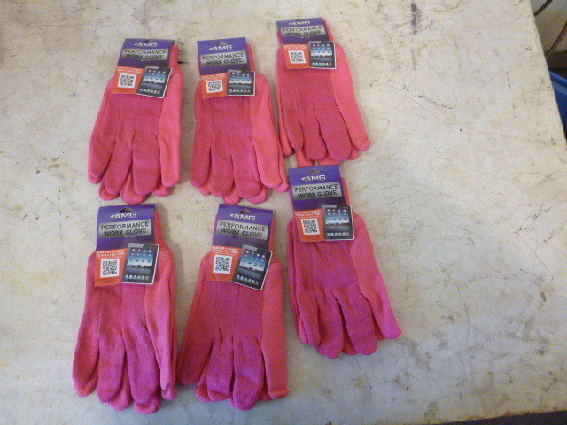 6 Pair of AMG Gloves