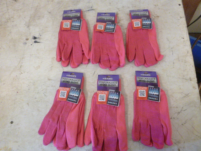 6 Pair of AMG Gloves