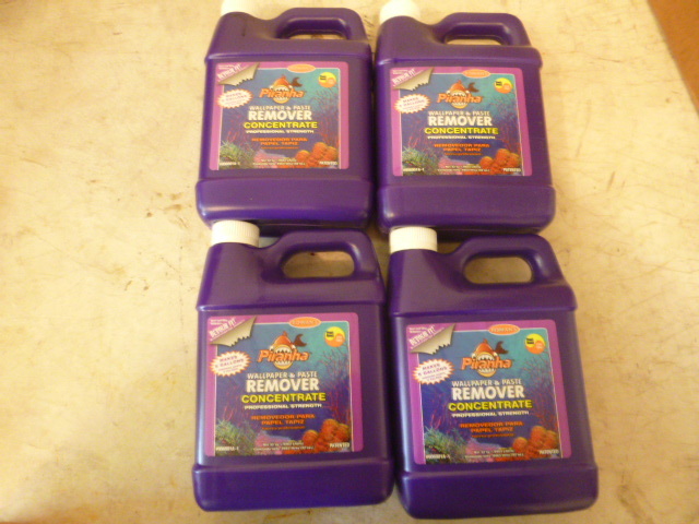 4 Bottles of Romans Piranha Wall Paper and Paste Remover