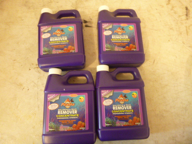 4 Bottles of Romans Piranha Wall Paper and Paste Remover