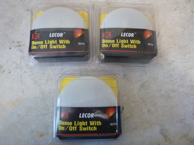 3 Lecor Dome Light Hardware with OnOff Switch