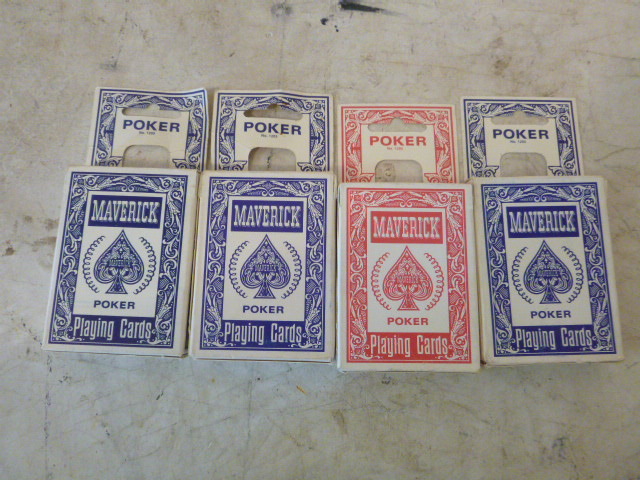 4 Decks of Maverick Poker Playing Cards