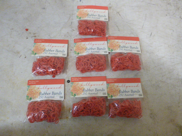 7 Packs of Hollywood Rubberbands