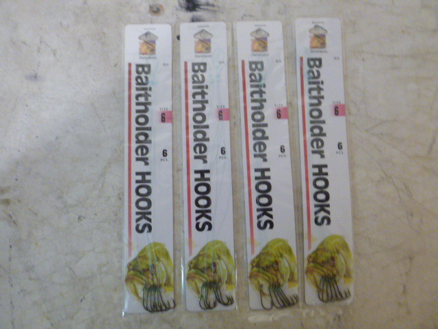 4 Packs of Danielson Baitholder Hooks
