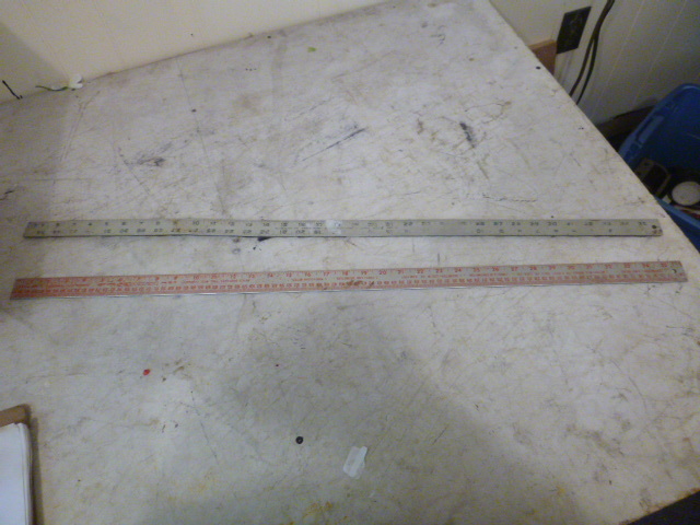 2 Aluminum Yard Sticks
