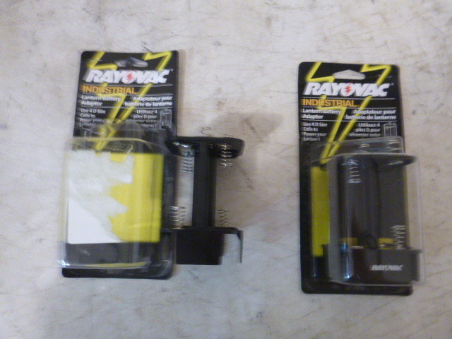 2 Rayovac Industrial Battery Adapter