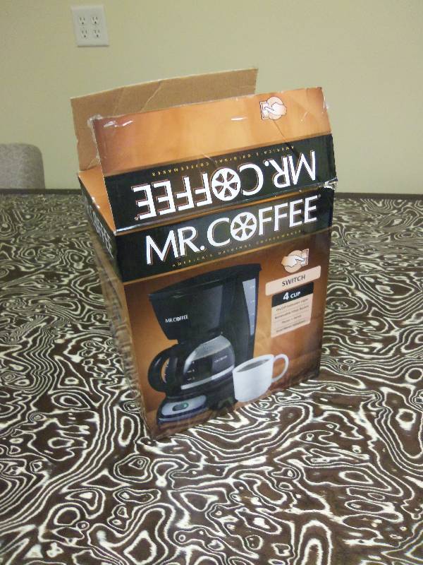 lot 27 image: Mr. Coffee 4 Cup Coffeemaker
