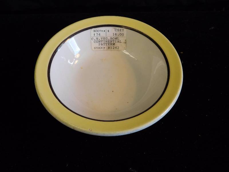 lot 51 image: Canadian National R.R. Vandesca-Syracuse restaurant china bowl 1971