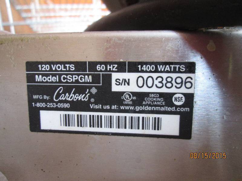 DQ Waffle cone maker, model CSPGM N...
