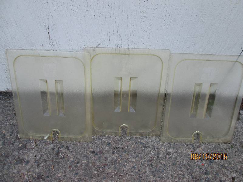 lot of 3 lids with serving handle s...