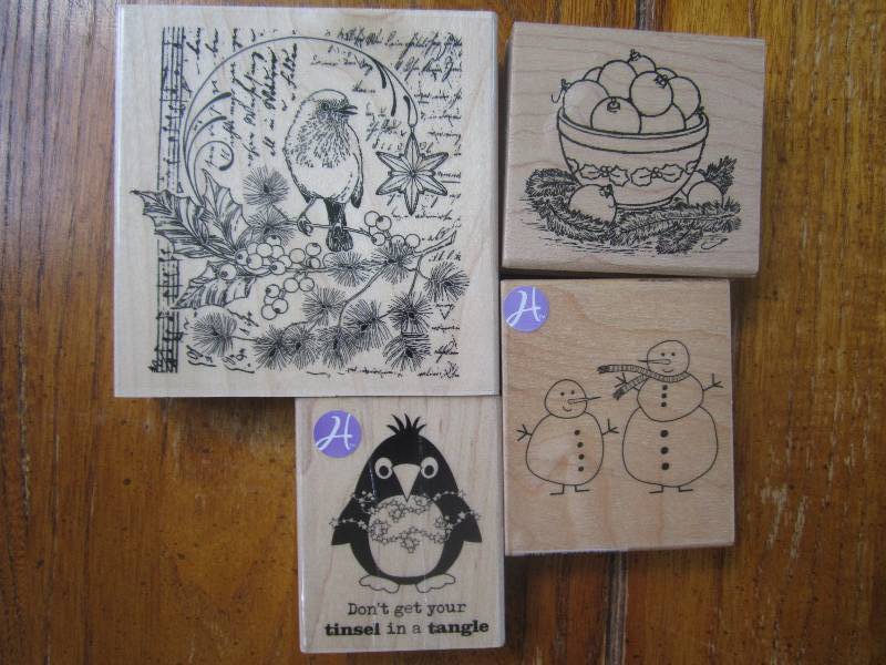 lot of 4 holiday stamps ...
