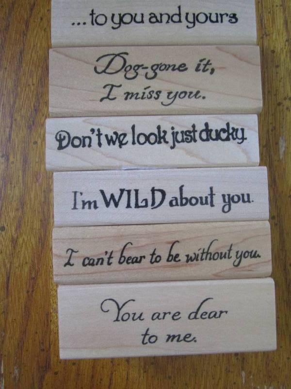 lot of 6 quote stamps ...