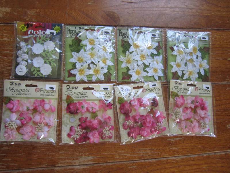 lot of 8 flora doodles and botanica...