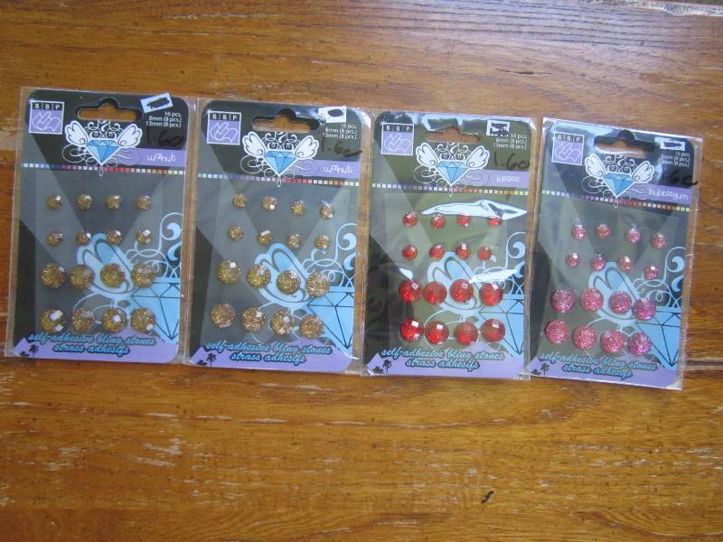 lot of 4 self- adhesive bling stone...