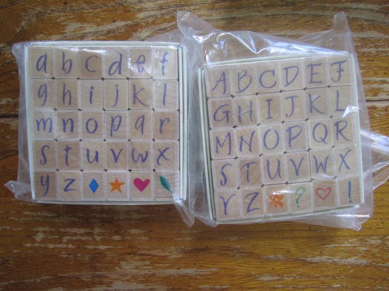 2 A-Z stamp sets ...