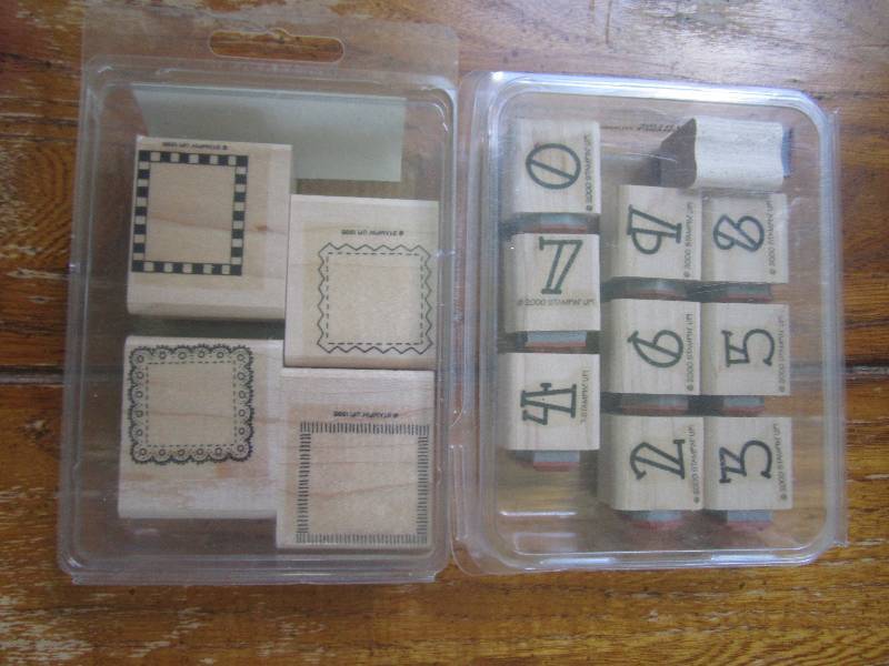 lot of number and decorative stamps...