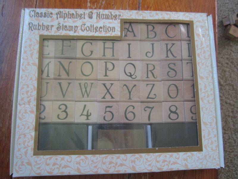 classic alphabet and number rubber ...